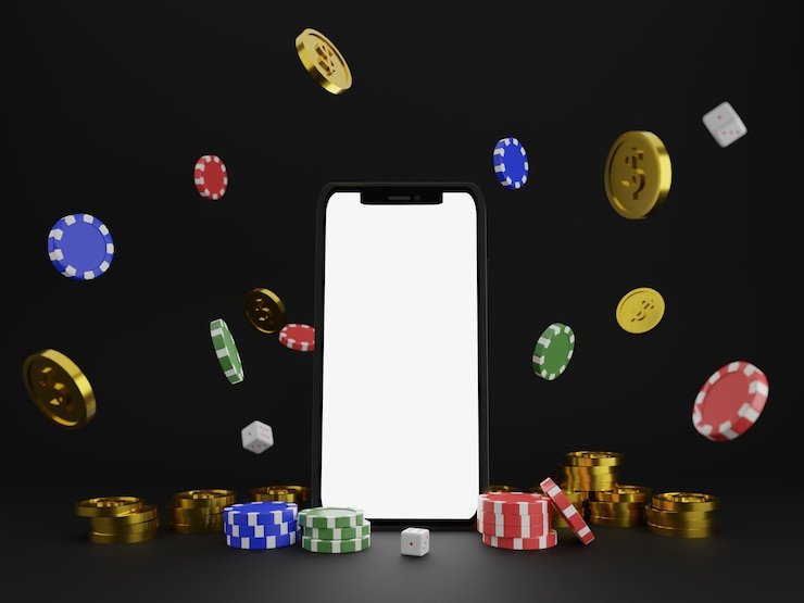 Pengguna menikmati hiburan olahraga dan kasino di perangkat mobile